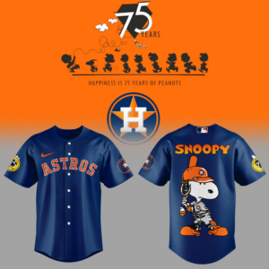 Houston Astros 75th Anniversary of Peanuts New Jersey