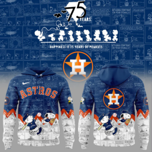 Houston Astros 75th Anniversary of Peanuts Hoodie 2