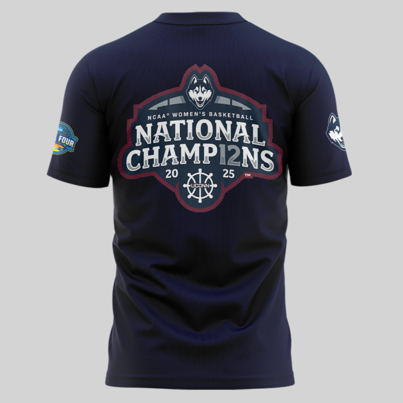 UConn Women’s Basketball  2025 NCAA Women's Basketball National Champions  tshirt - Image 3