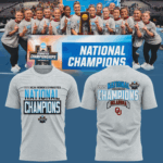 Oklahoma Women's Gym 2025 WOMEN'S GYMNASTICS NATIONAL CHAMPIONS T SHIRT