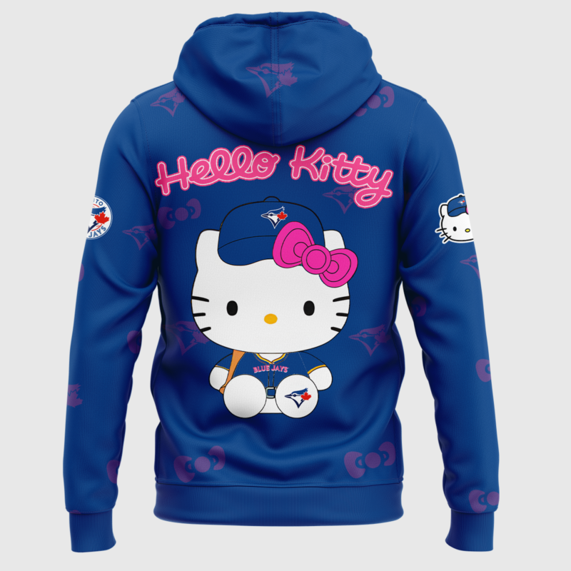Toronto Blue Jays x Hello Kitty Special Edition 2025 Hoodie - Image 3