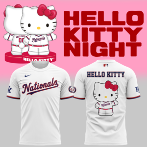 Special New Washington Nationals x Hello Kitty Tshirt 2025