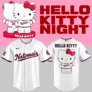 Special New Washington Nationals x Hello Kitty Jersey 2025