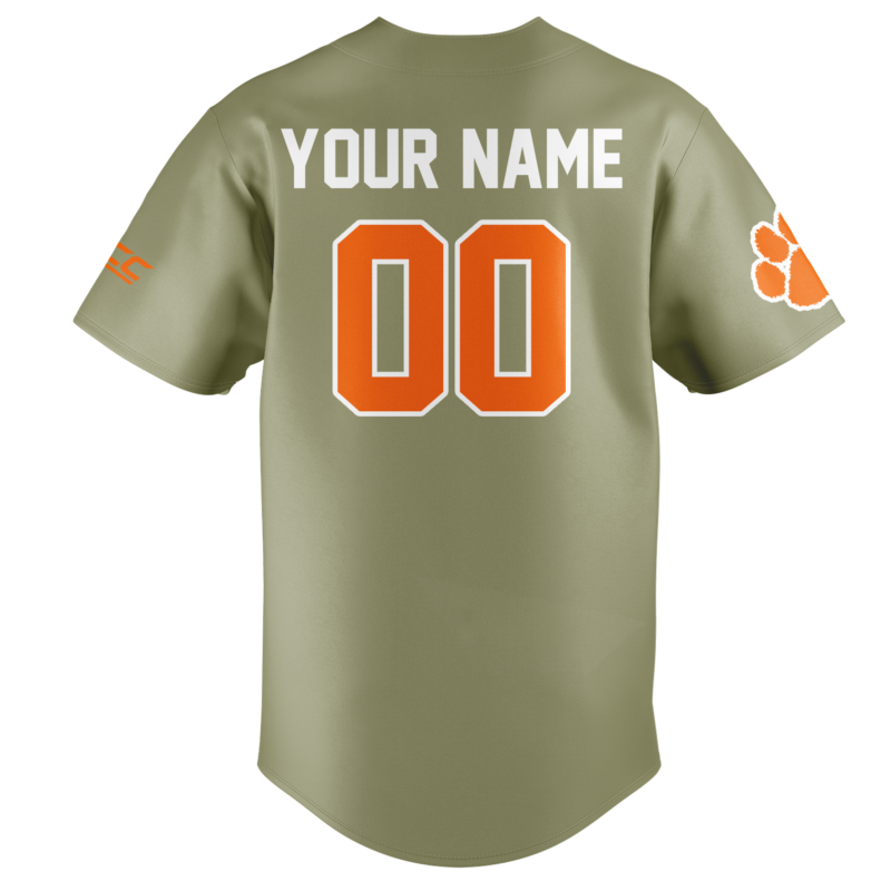 Special New Clemson Baseball Military Appreciation Jersey 2025 - Image 3