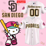 San Diego Padres x Hello Kitty Night 2025 Jersey Custom Name and Custom Number
