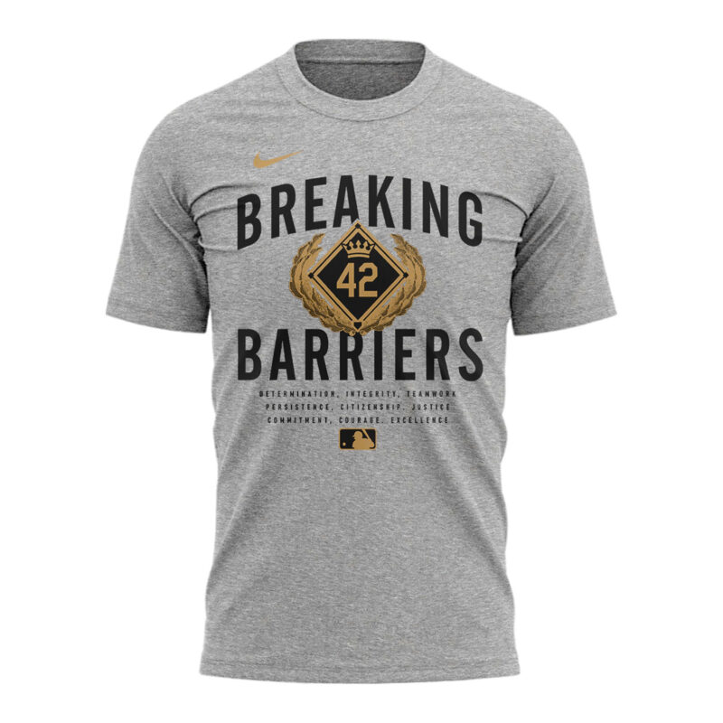Special Philadelphia Phillies Commemorating the historic career of Jackie Robinson T-shirt - Image 2