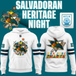 San Jose Sharks Celebrate El Salvador Heritage Hoodie limited edition