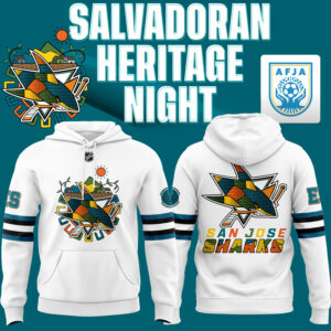 San Jose Sharks Celebrate El Salvador Heritage Hoodie limited edition
