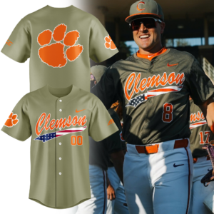 Limited Edition Clemson Baseball Military Appreciation Jersey 2025