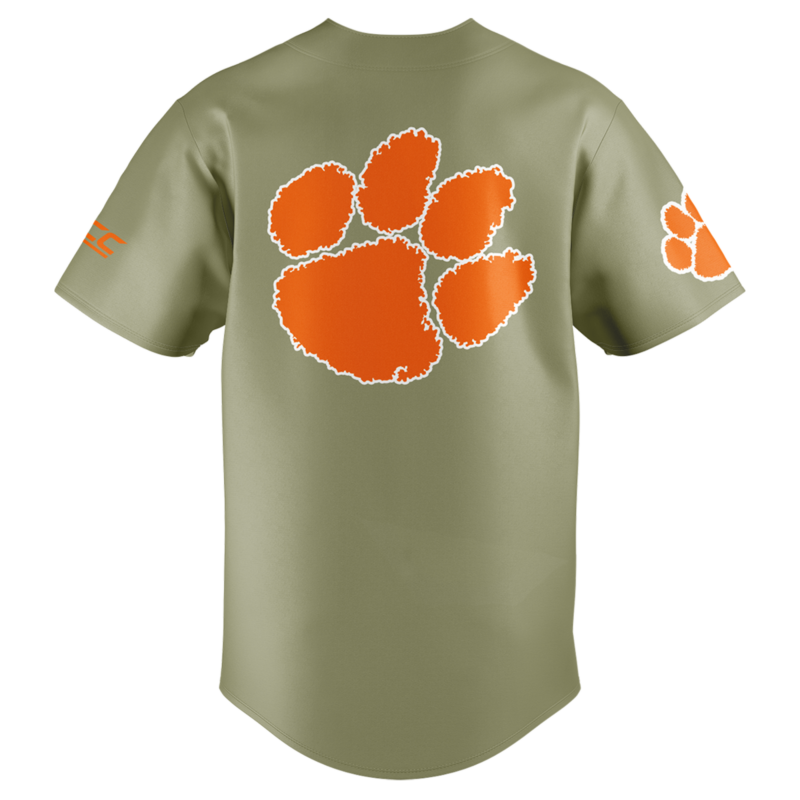 Limited Edition Clemson Baseball Military Appreciation Jersey 2025 - Image 3