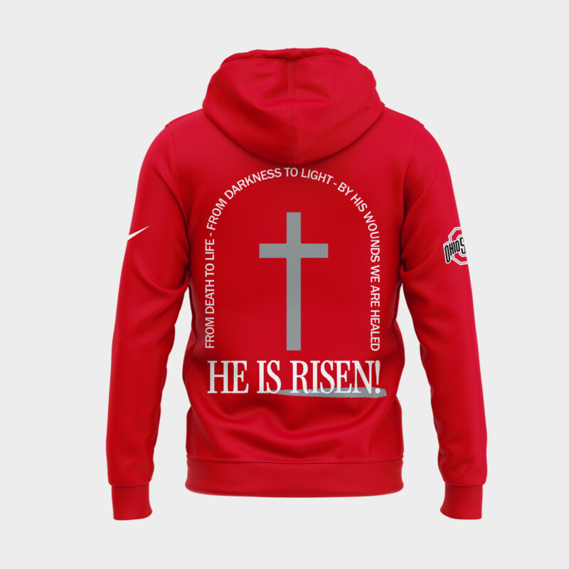 Limited Edition JESUS WON Red Hoodie 2025 - Image 3