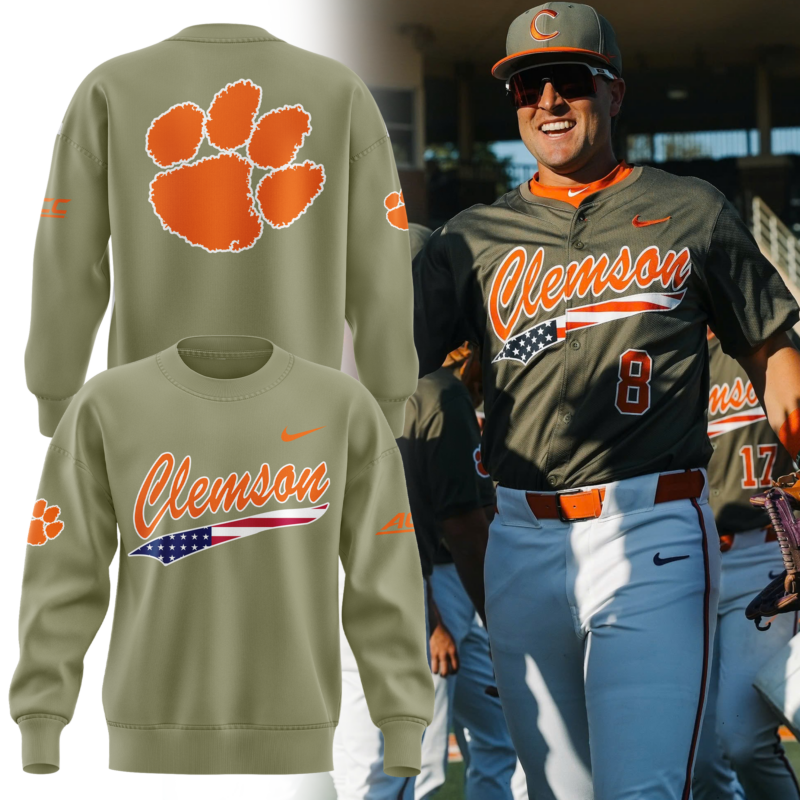Limited Edition Clemson Baseball Military Appreciation Sweat 2025