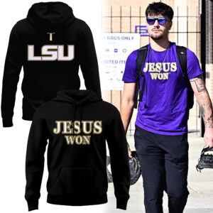 LSU Basketball Jesus Won - Black Hoodie l Limited Edition.