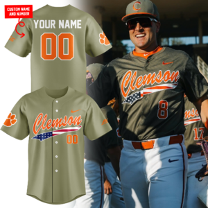 Special New Clemson Baseball Military Appreciation Jersey 2025