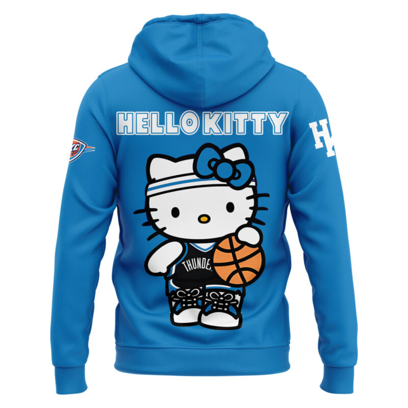 Limited Edition Oklahoma City Thunder x Hello Kitty Hoodie 2024 - Image 3