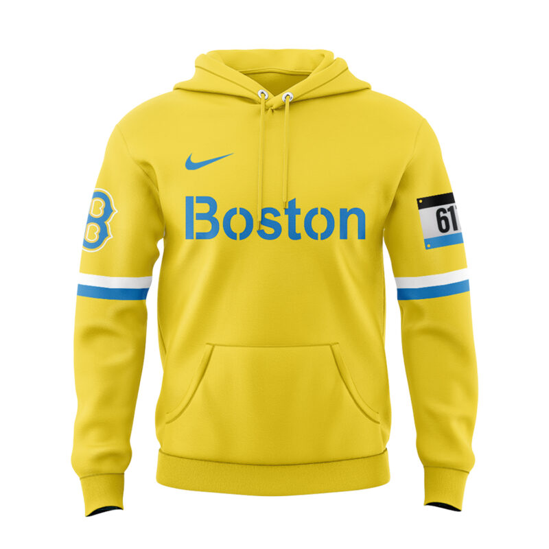 Boston Red Sox Nike Hoodie Yellow 2025 - Image 2