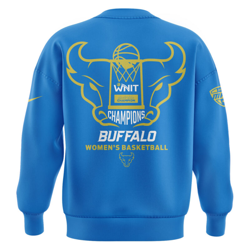 Buffalo Women's Basketball WNIT Champions Sweatshirt Royal blue limited edition. - Image 3
