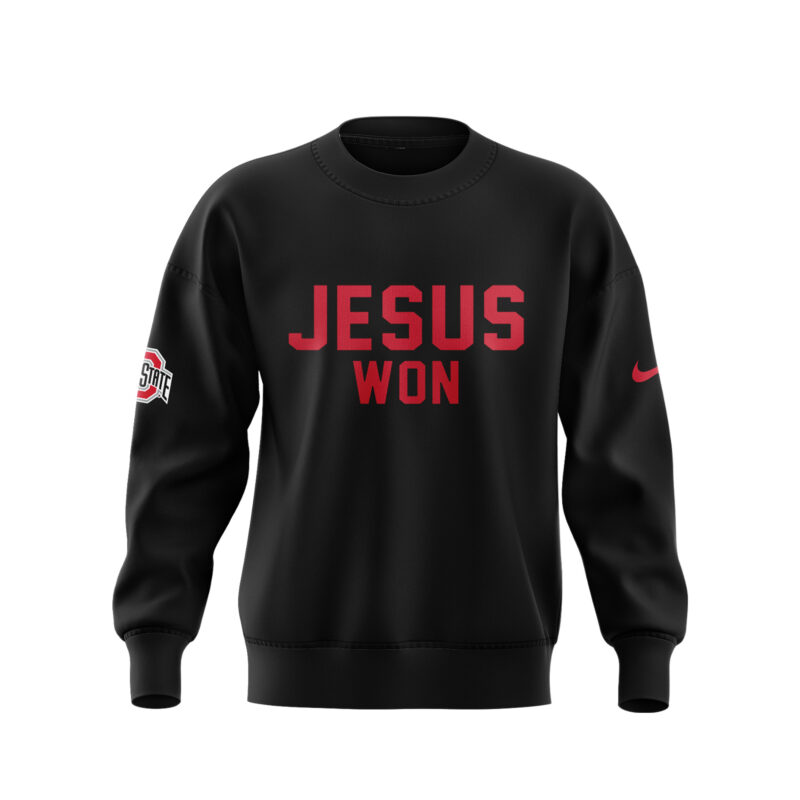 Limited Edition JESUS WON Black SWEATSHIRT  2025 - Image 2