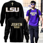 LSU Basketball Jesus Won - Black Sweatshirt l Limited Edition.