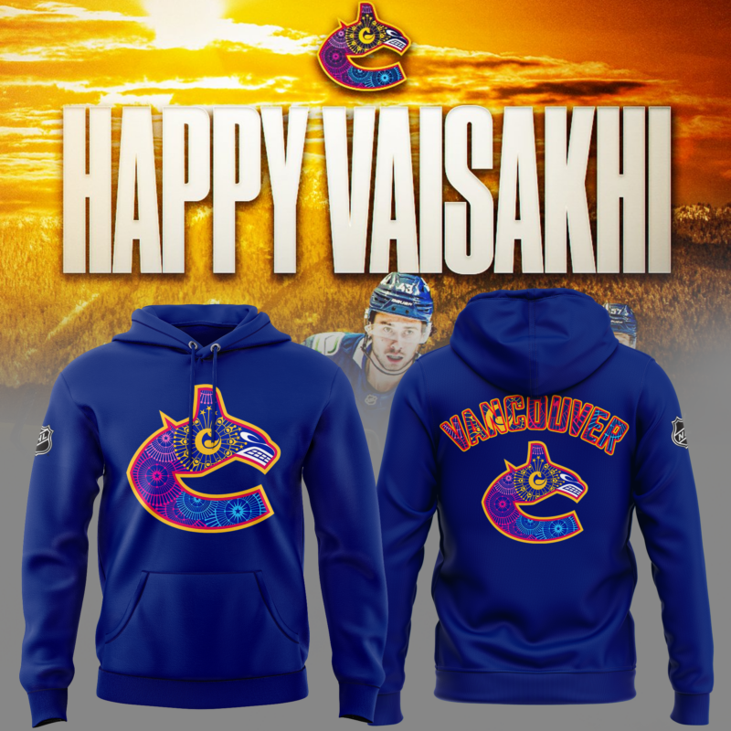 Limited Edition Vancouver Canucks Happy Vaisakhi Hoodie 2025