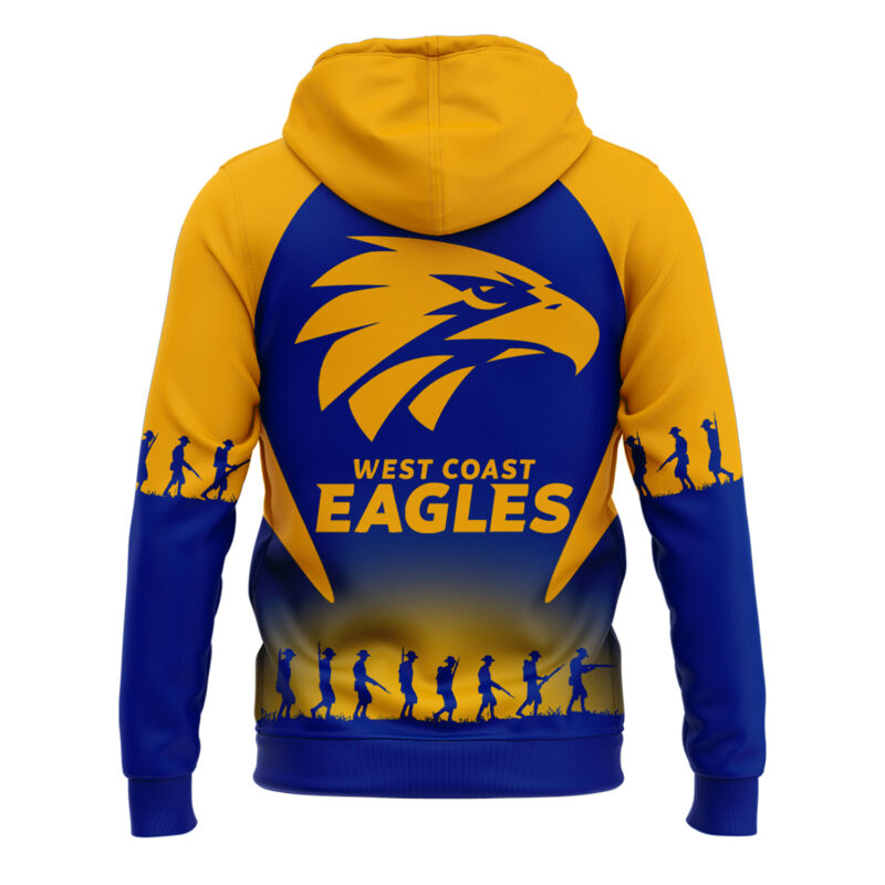 West Coast Eagles ANZACs Special Edition Hoodie 2025 - Image 3
