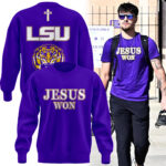 LSU Basketball Jesus Won - Purple Sweatshirt ll Limited Edition.