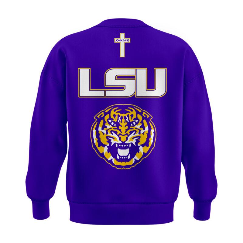 LSU Basketball Jesus Won - Purple Sweatshirt ll Limited Edition. - Image 3