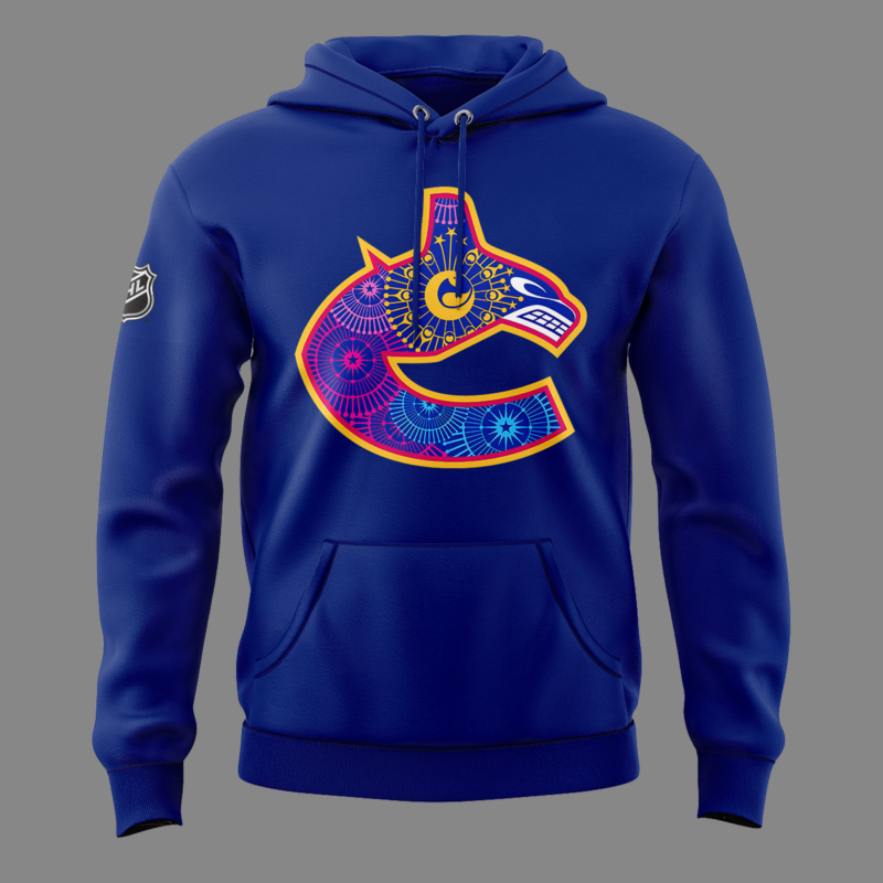 Limited Edition Vancouver Canucks Happy Vaisakhi Hoodie 2025 - Image 2