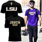 LSU Basketball Jesus Won Tee - Black Tshirt l Limited Edition.