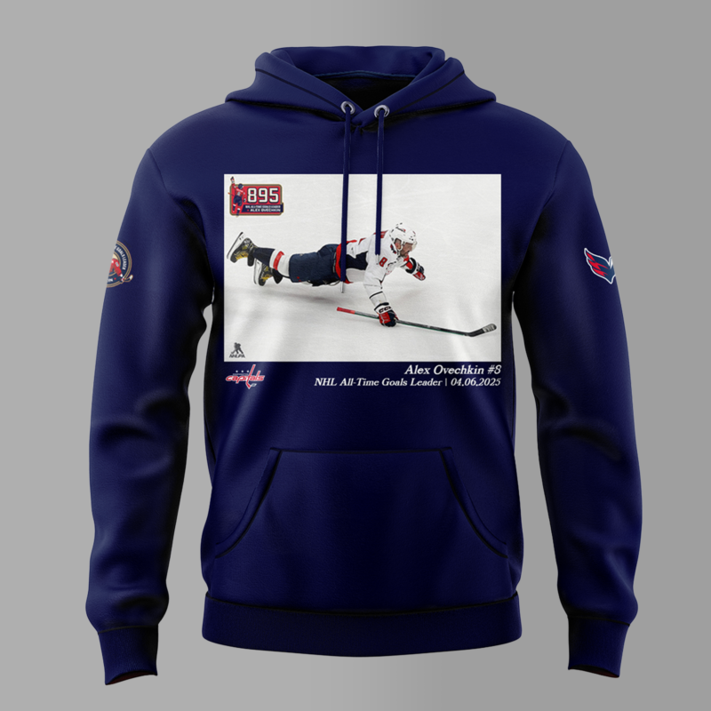 Alexander Ovechkin Washington Capitals NHL All-Time Goals Leader Flash Feature Hoodie - Image 2