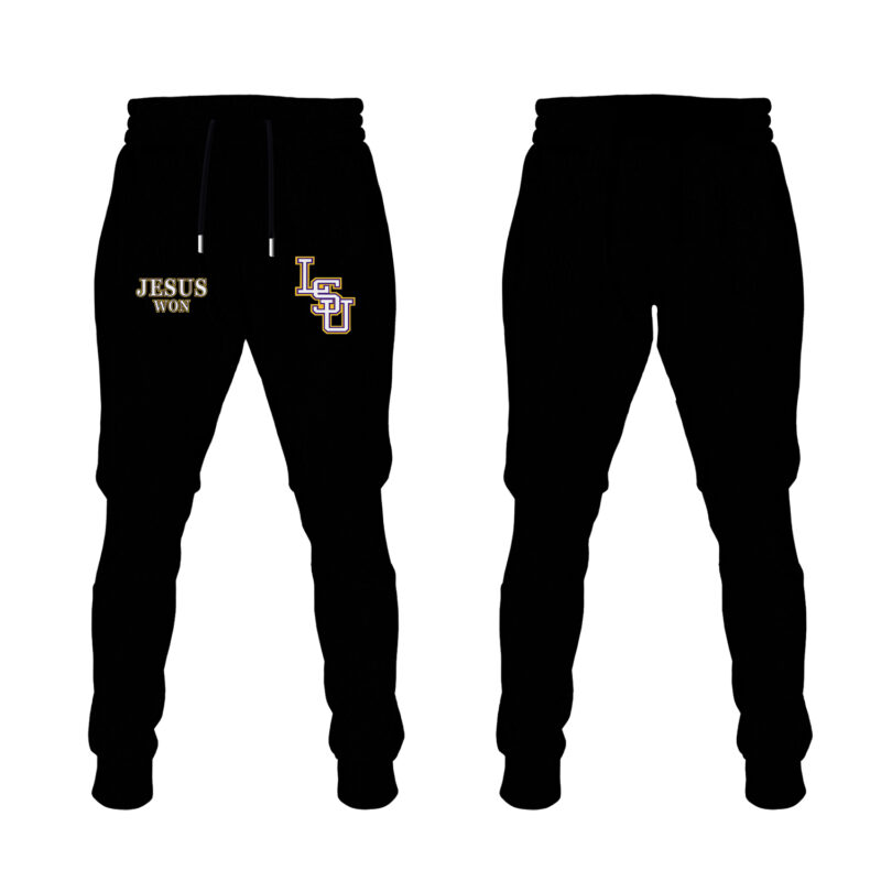LSU Basketball Jesus Won Tee - Black Tshirt l Limited Edition. - Image 4