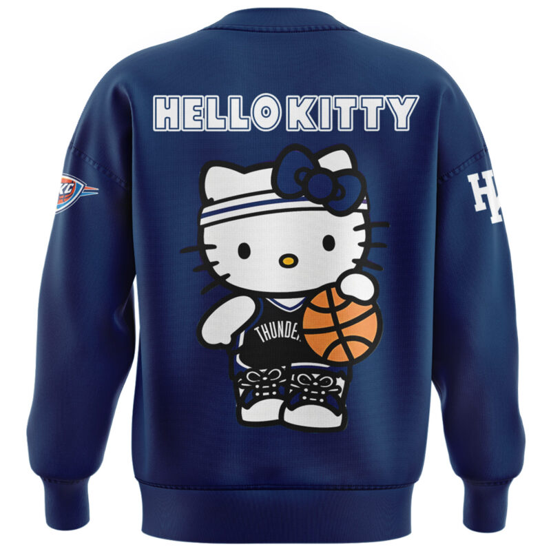 Limited Edition Oklahoma City Thunder x Hello Kitty Sweatshirt 2024 - Image 3