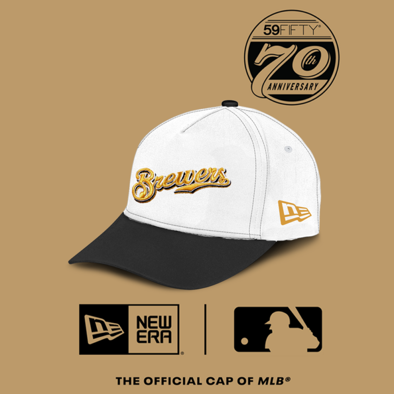Special 70th Anniversary 59FIFTY Fitted Milwaukee Brewers Hat - Image 2