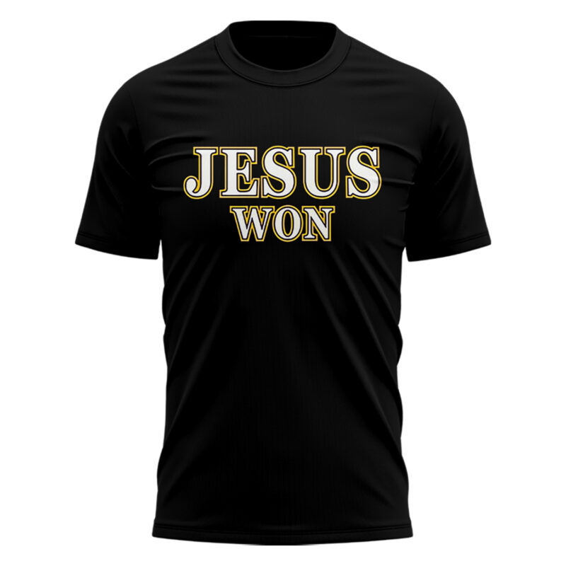 LSU Basketball Jesus Won Tee - Black Tshirt l Limited Edition. - Image 2