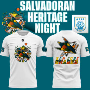 San Jose Sharks Celebrate El Salvador Heritage Tshirt limited edition