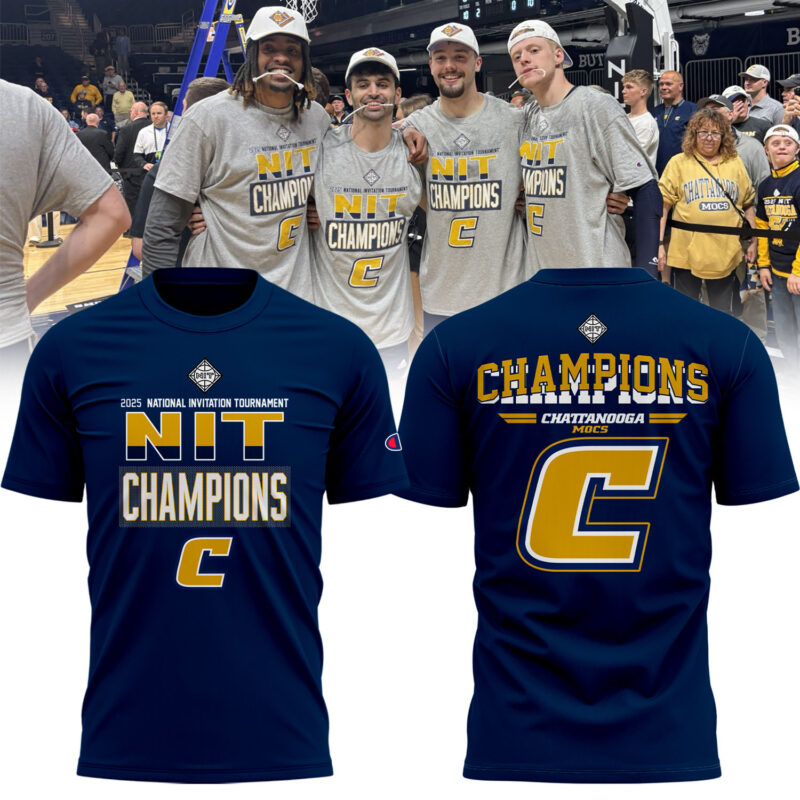 Chattanooga Mocs CHAMPIONS Tshirt navy limited edition.