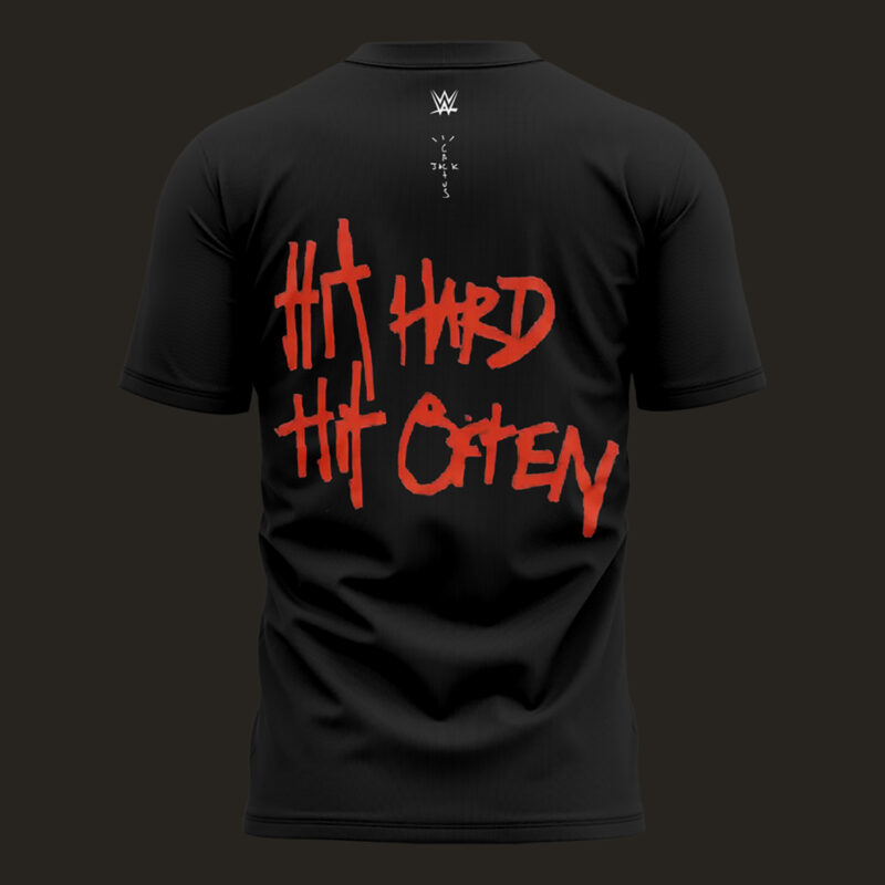 CACTUS JACK X WWE TEE MATTE BLACK I LIMITED EDITION - Image 3