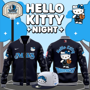 Dallas Mavericks x Hello Kitty Night 2024 Premium Limited Bomber Jacket