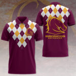 Brisbane Broncos 3D Polo Shirt