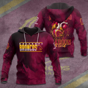 Brisbane Broncos 3D Apparel Hoodie
