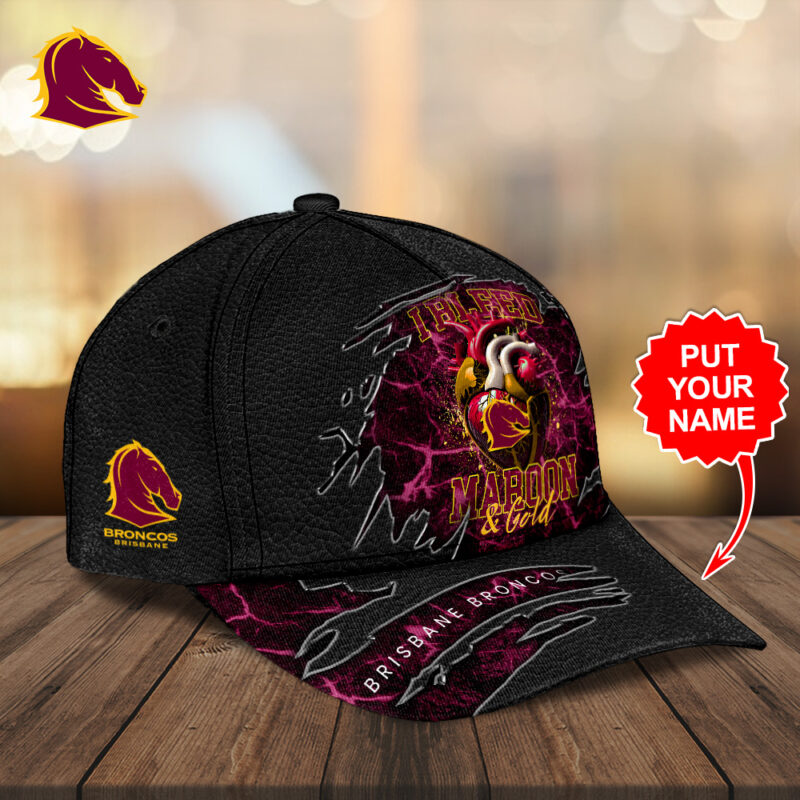Personalized Brisbane Broncos Classic Cap - Image 3