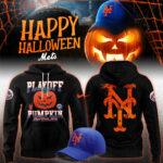 New York Mets 2024 MLB Postseason Playoff Pumpkin Halloween
