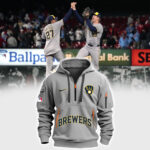 Special Milwaukee Brewers Baseball Team Gray Half Zip Hoodie 2024