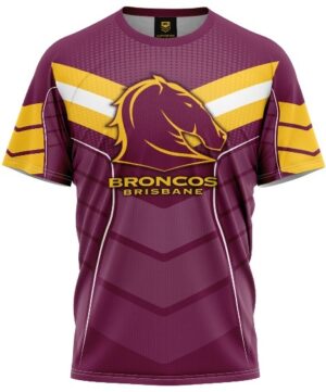 Brisbane Broncos NRL 'Chevron' Shirt Infants Toddlers