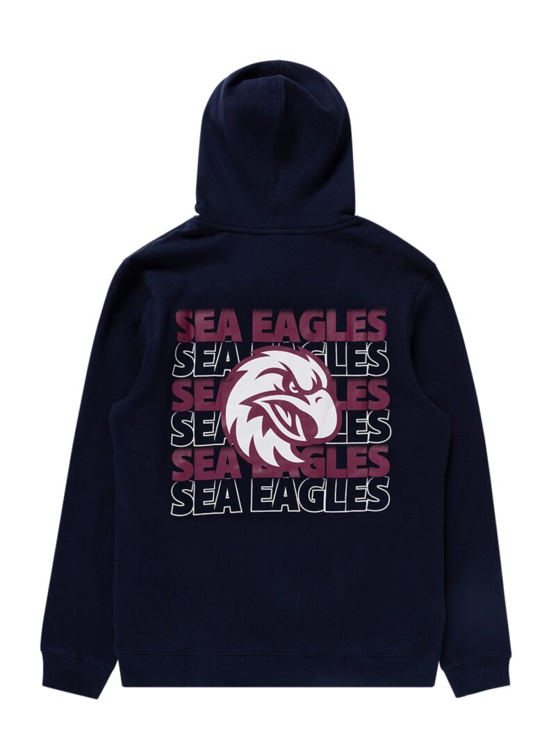 Manly Sea Eagles NRL Mens Adults Supporter Hoodie - Image 2