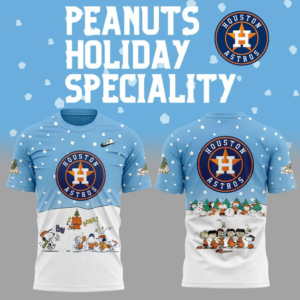 Houston Astros 75th Anniversary of Peanuts tshirt 2025