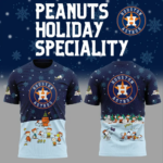 Houston Astros Peanuts & Snoopy Tshirt 2025