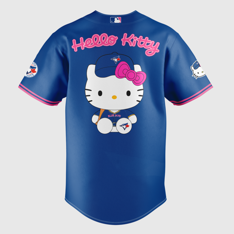 Toronto Blue Jays x Hello Kitty Special Edition 2025 BASEBALL JERSEY - Image 3