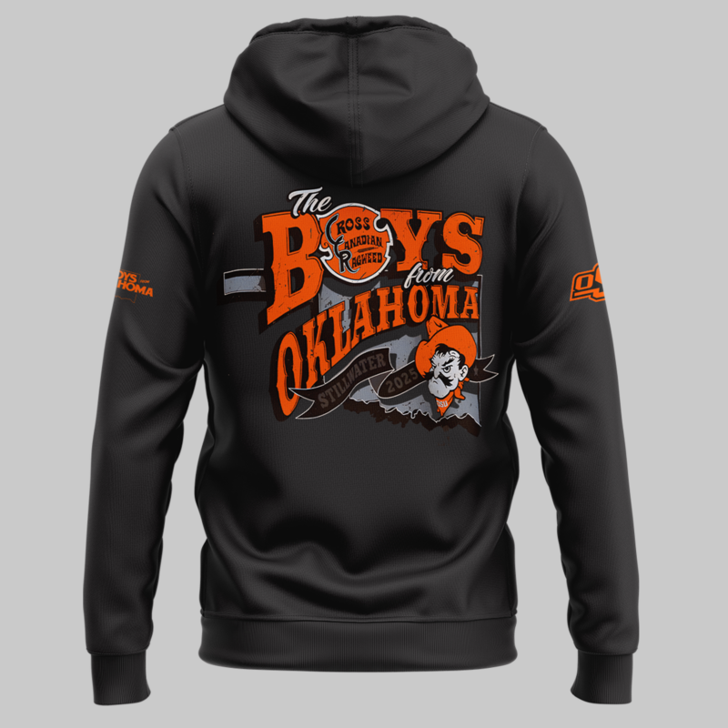 Cowboys Limited The Boys From Oklahoma Black Hoodie 2025 - Image 3
