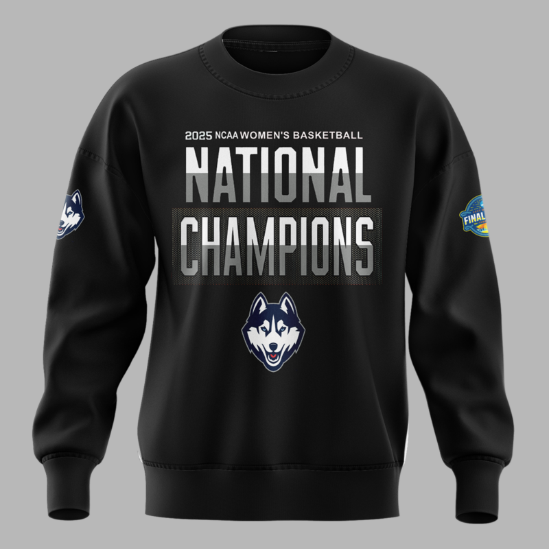 UConn Women’s Basketball  2025 NCAA Women's Basketball National Champions  sweatshirt - Image 2
